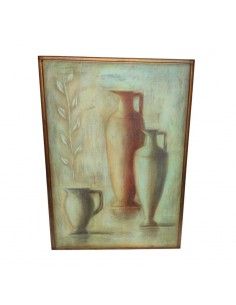 CUADRO MADERA VASIJAS 73x54