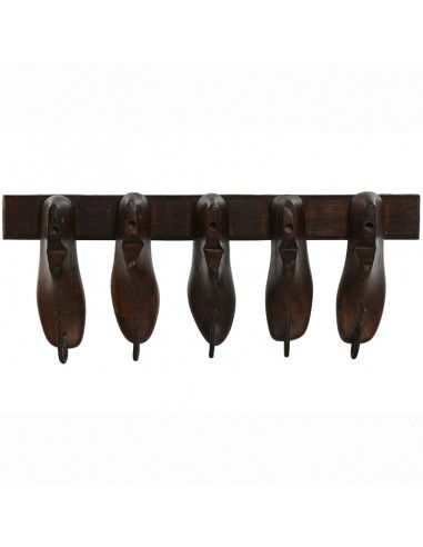 PERCHERO PARED 5 HORMAS ZAPATO 28x66