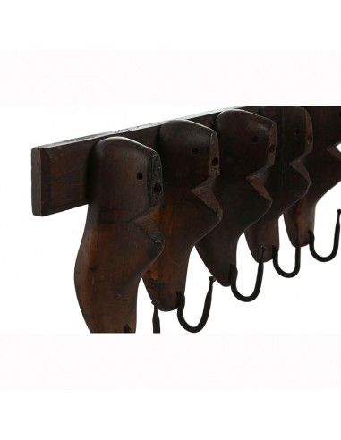 PERCHERO PARED 5 HORMAS ZAPATO 28x66