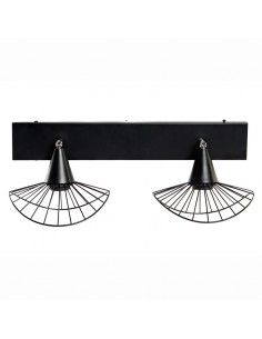 APLIQUE METAL NEGRO 2LUCES...