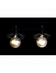 APLIQUE METAL NEGRO 2LUCES... 2