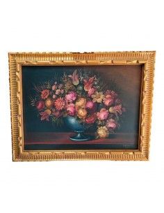 CUADRO ANTIGUO FLORES 77x99 2