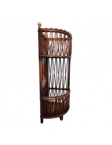 MACETERO DE PIE MIMBRE Y METAL 77x34