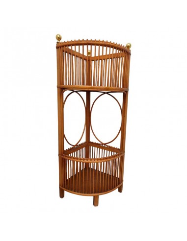 MACETERO DE PIE MIMBRE Y METAL 77x34