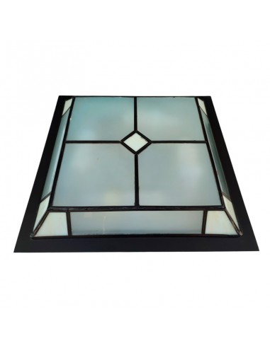 PLAFON DE TECHO RUSTICO OPALINA CREMA...