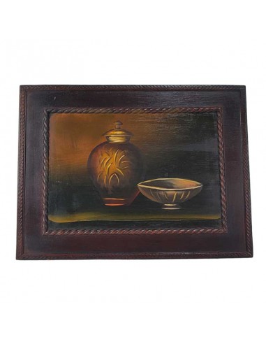 CUADRO BODEGÓN ANTIGUO 30x40