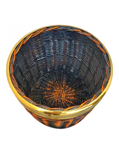 CUBREMACETAS MIMBRE - METAL 31x32