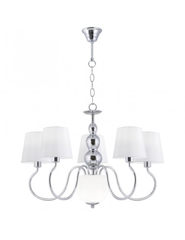 LAMPARA DE TECHO MAXIMA CROMO 5+2 LUCES