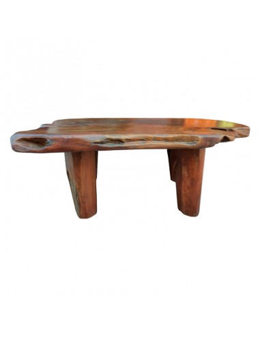 MESA CENTRO MADERA MACIZA RUSTICA 42x102