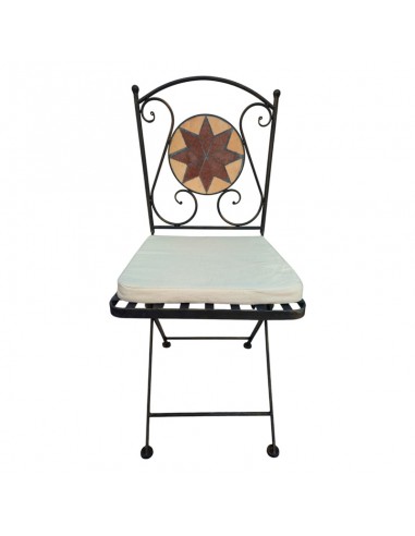 SET DE DOS SILLAS MOSAICO JARDIN 87x37