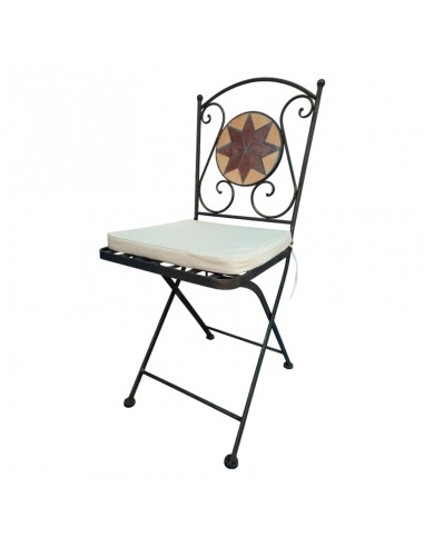 SET DE DOS SILLAS MOSAICO JARDIN 87x37