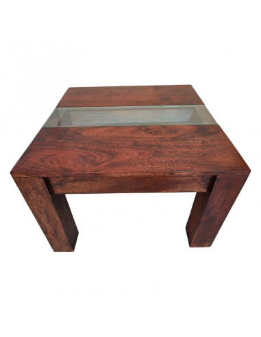 MESA BAJA CENTRO MADERA-VIDRIO 42x60