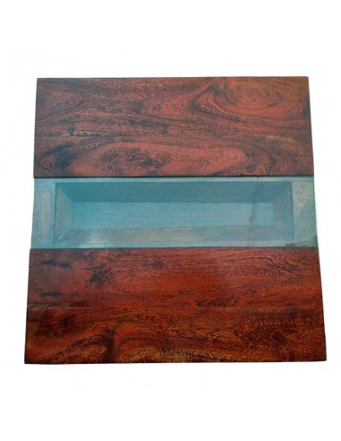 MESA BAJA CENTRO MADERA-VIDRIO 42x60
