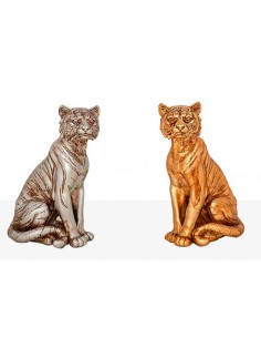 FIGURA TIGRE PLATEADO -...