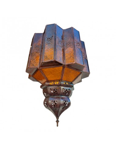COLGANTE DE TECHO METAL Y VIDRIO 68x30
