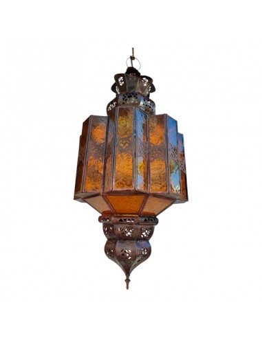 COLGANTE DE TECHO METAL Y VIDRIO 68x30