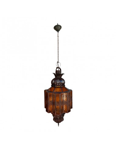 COLGANTE DE TECHO METAL Y VIDRIO 68x30