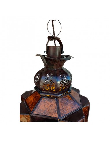 COLGANTE DE TECHO METAL Y VIDRIO 68x30