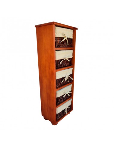 CAJONERA MADERA 5 CAJONES 89x30
