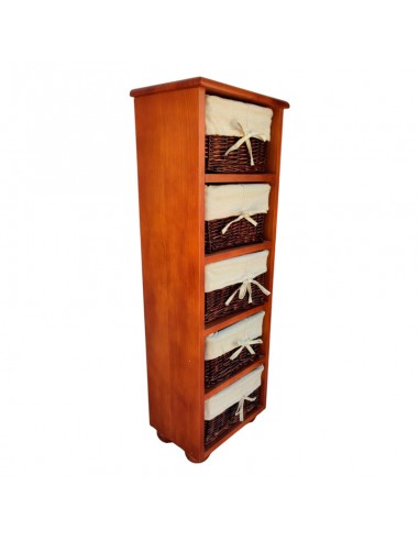 CAJONERA MADERA 5 CAJONES 89x30