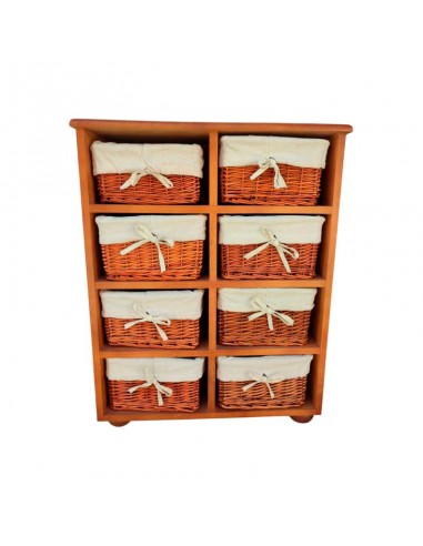 CAJONERA MADERA 8 CAJONES 72x57