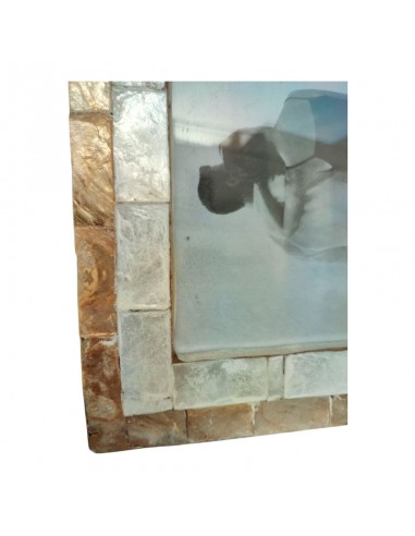 PORTAFOTO NACAR BLANCO - ÁMBAR 20x25