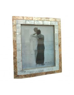 PORTAFOTO NACAR BLANCO -...