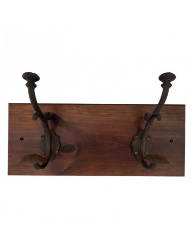 PERCHA DE PARED MADERA-FORJA 18x45