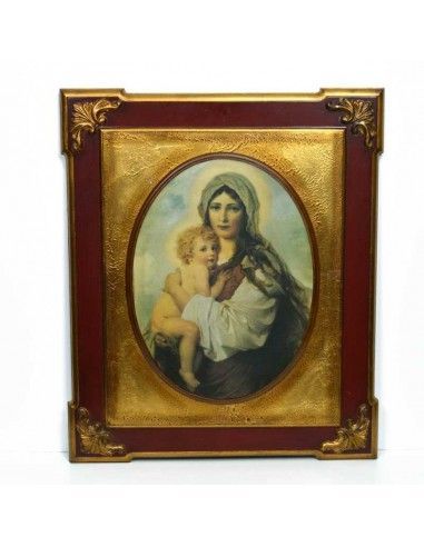 CUADRO CON IMAGEN DE VIRGEN
