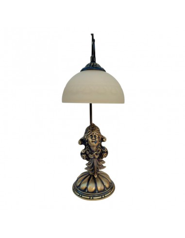 LAMPARA SOBREMESA SIRENA BRONCE 42 x16