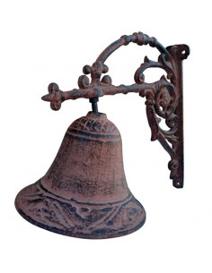 CAMPANA DECORATIVA MARRÓN...