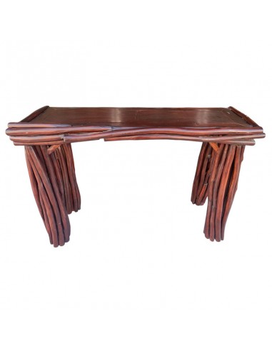 CONSOLA CON ESPEJO MADERA PALISANDRO...