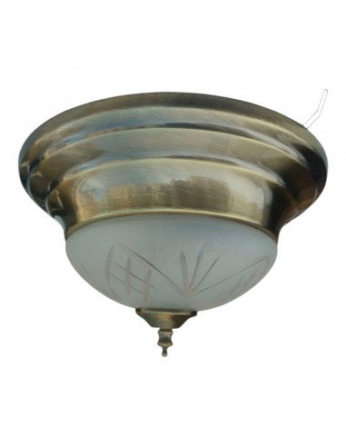 PLAFON DE TECHO CRISTAL TALLADO 14x25