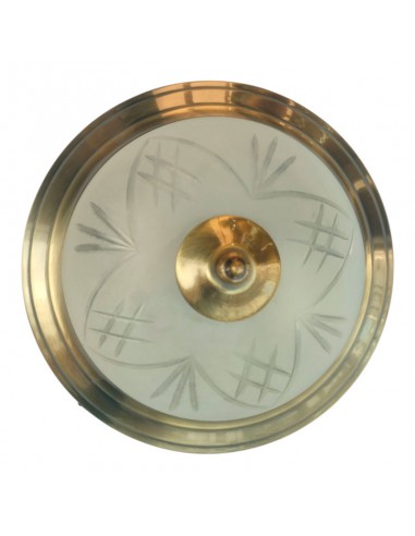 PLAFON DE TECHO CRISTAL TALLADO 14x25