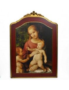 CUADRO CON IMAGEN DE VIRGEN