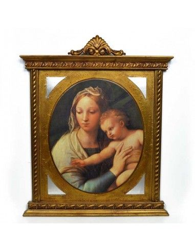 CUADRO CON IMAGEN DE VIRGEN