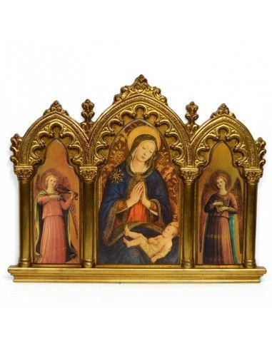 CUADRO CON IMAGEN DE VIRGEN