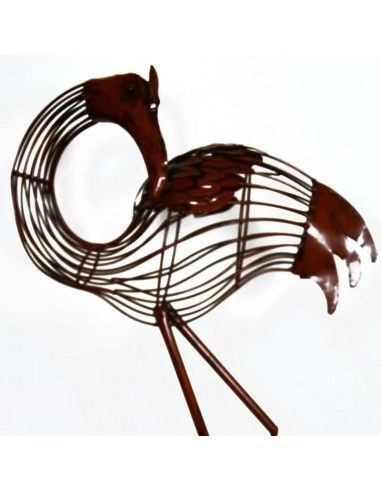 FIGURA FLAMENCO FORJA MARRON VIEJO