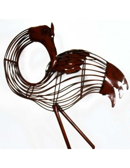 FIGURA FLAMENCO FORJA MARRON VIEJO