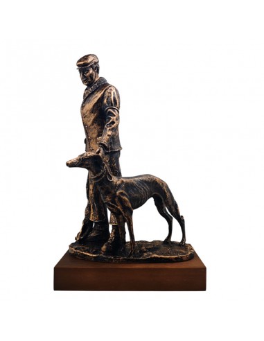 TROFEO GALGUERO CON GALGO 31x22