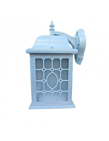 FAROL PARED ALUMINIO GRIS MOTEADO 45x22