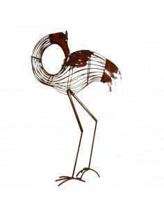 FIGURA FLAMENCO FORJA MARRON VIEJO