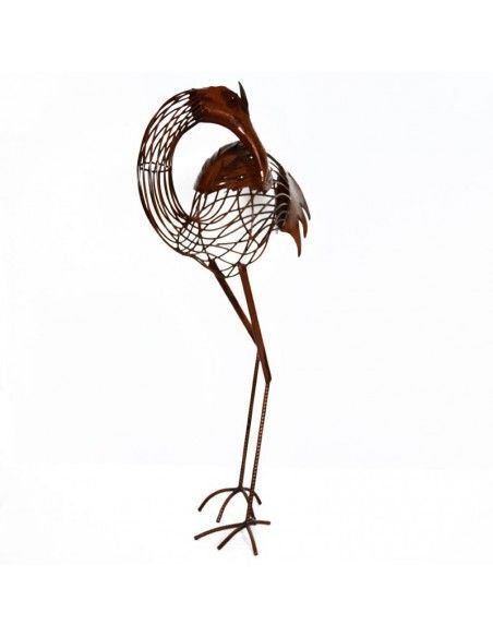 FIGURA FLAMENCO FORJA MARRON VIEJO