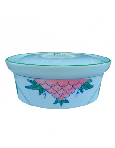 FUENTE OVALADA CON TAPA PORCELANA  15x26