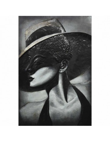 CUADRO METÁLICO LADY SHADOW 3D 120x80