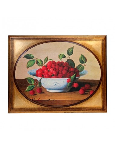 PAREJA CUADROS FRUTA MADERA VINTAGE...