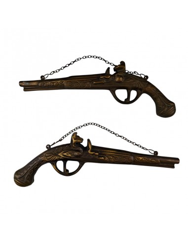 PAREJA DE PISTOLAS DE BRONCE...