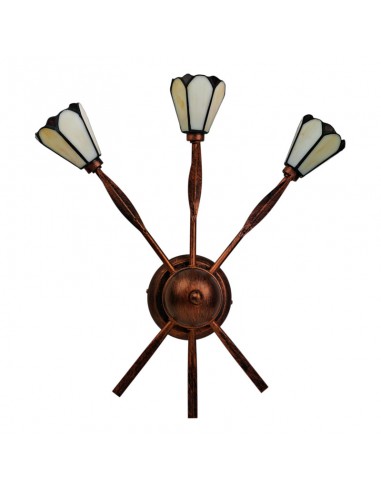 APLIQUE DE PARED TIFFANY 3 LUCES...
