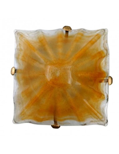 PLAFÓN CUADRADO CRISTAL MURANO 2XE27...