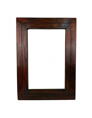 ESPEJO RÚSTICO MADERA NOGAL 85x60